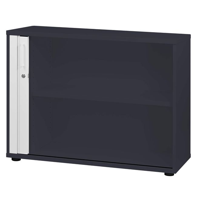 UNI Querrollladenschrank | 2 OH, 1000 x 777 mm, Anthrazit / Weiß UNI Querrollladenschrank | 2 OH, 1000 x 777 mm, Anthrazit / Weiß