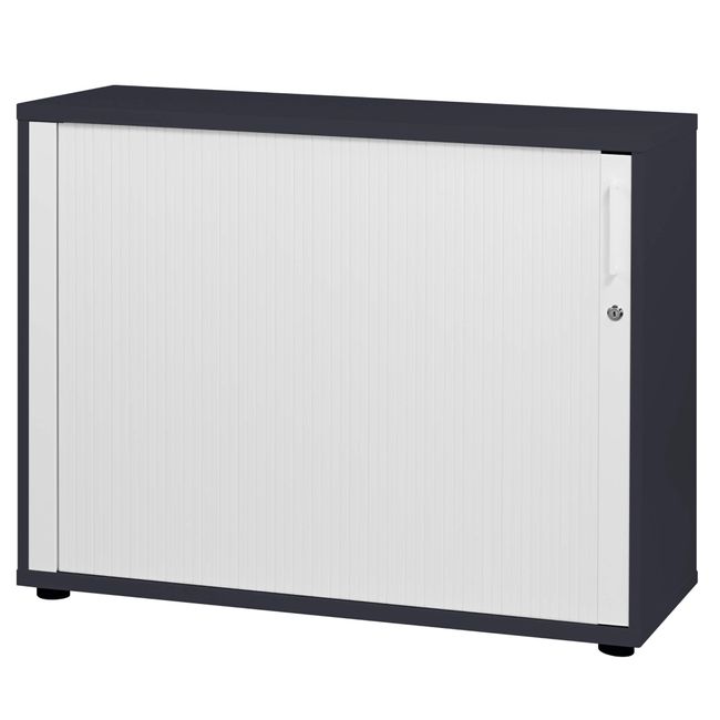 UNI Querrollladenschrank | 2 OH, 1000 x 777 mm, Anthrazit / Weiß UNI Querrollladenschrank | 2 OH, 1000 x 777 mm, Anthrazit / Weiß