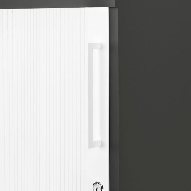 UNI Querrollladenschrank | 2 OH, 1000 x 777 mm, Anthrazit / Weiß UNI Querrollladenschrank | 2 OH, 1000 x 777 mm, Anthrazit / Weiß