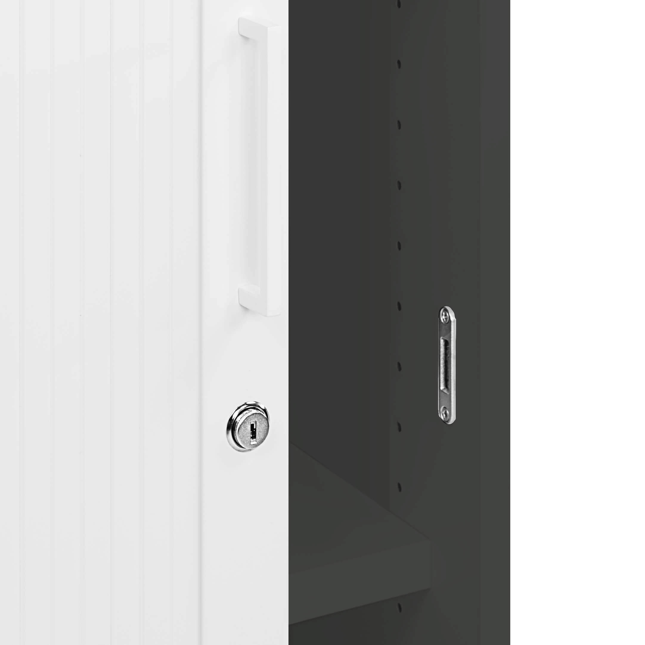 UNI Cabinet des magasins de queserroll | 3 oh, 1000 x 1143 mm, anthracite / blanc - 7 Main Image