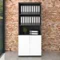 UNI Combine cabinet | 5 Oh, 800 x 1897 mm, anthracite / white - 1 Thumbnail Image
