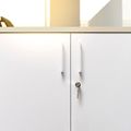 UNI Armoire de porte d'aile | 2 oh, 800 x 777 mm, érable / blanc - 14 Thumbnail Image