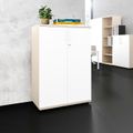 UNI Armoire de porte d'aile | 3 oh, 800 x 1143 mm, érable / blanc - 1 Thumbnail Image