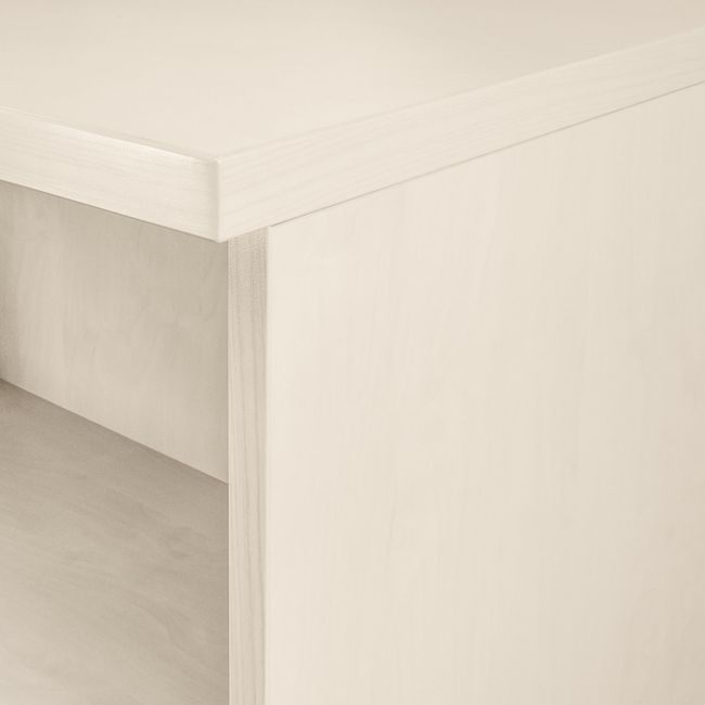 UNI Schiebetürenschrank | 3 OH, 1000 x 1143 mm, Ahorn / Weiß