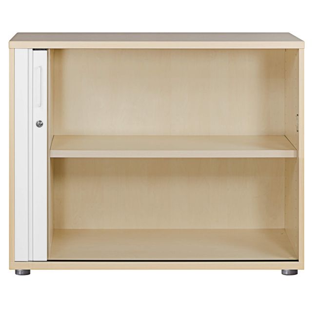 UNI Querrollladenschrank | 2 OH, 1000 x 777 mm, Ahorn / Weiß