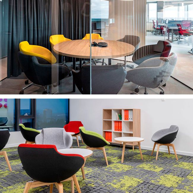 TULA Loungesessel | Massivholz-Gestell, Kunstleder