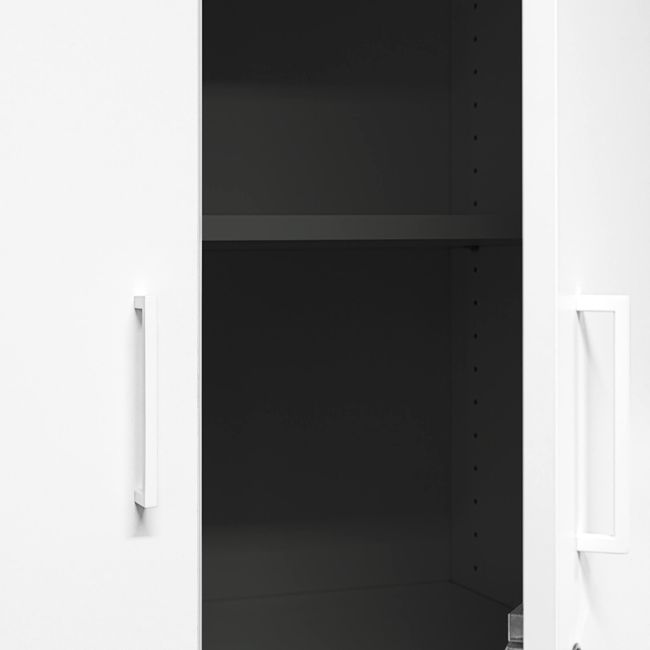 UNI Flügeltürenschrank | 5 OH, 1000 x 1897 mm, Anthrazit / Weiß