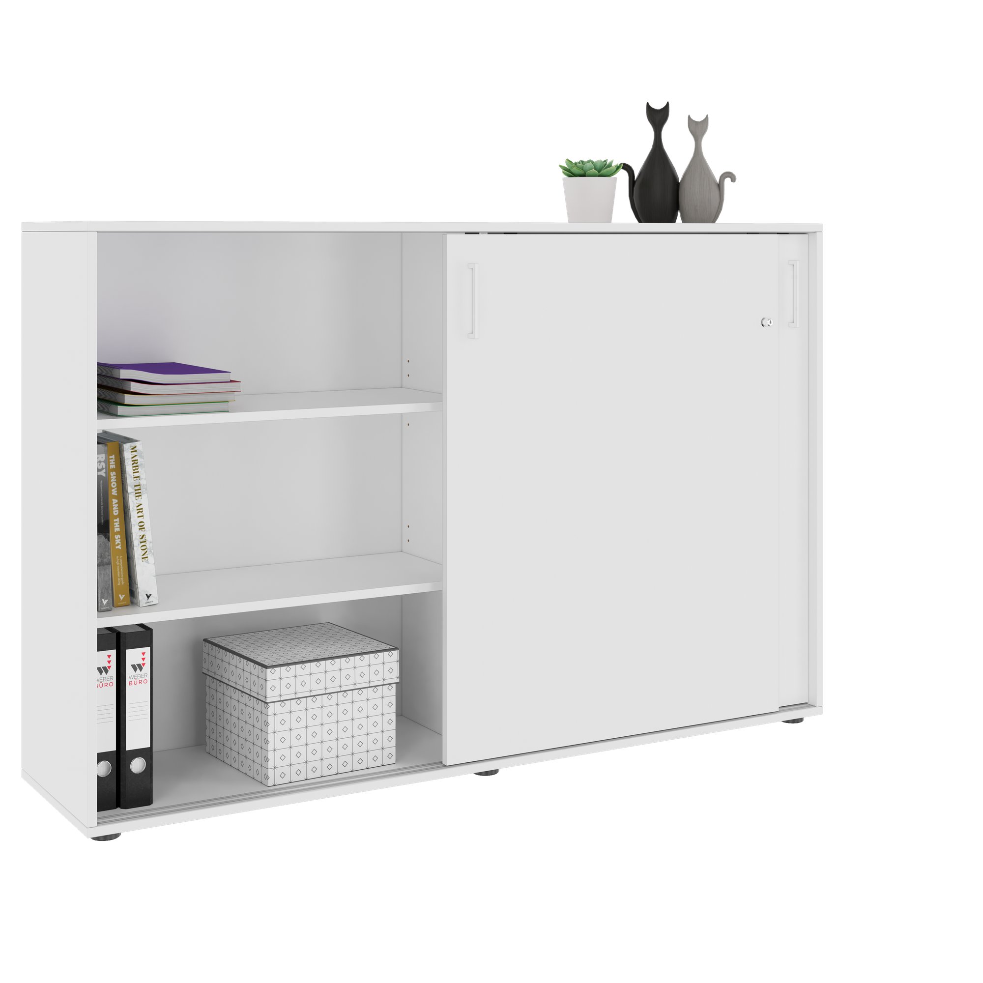 NOVA Armoire de porte coulissante | 3 oh, 1640 x 1085 mm, blanc - 5 Main Image