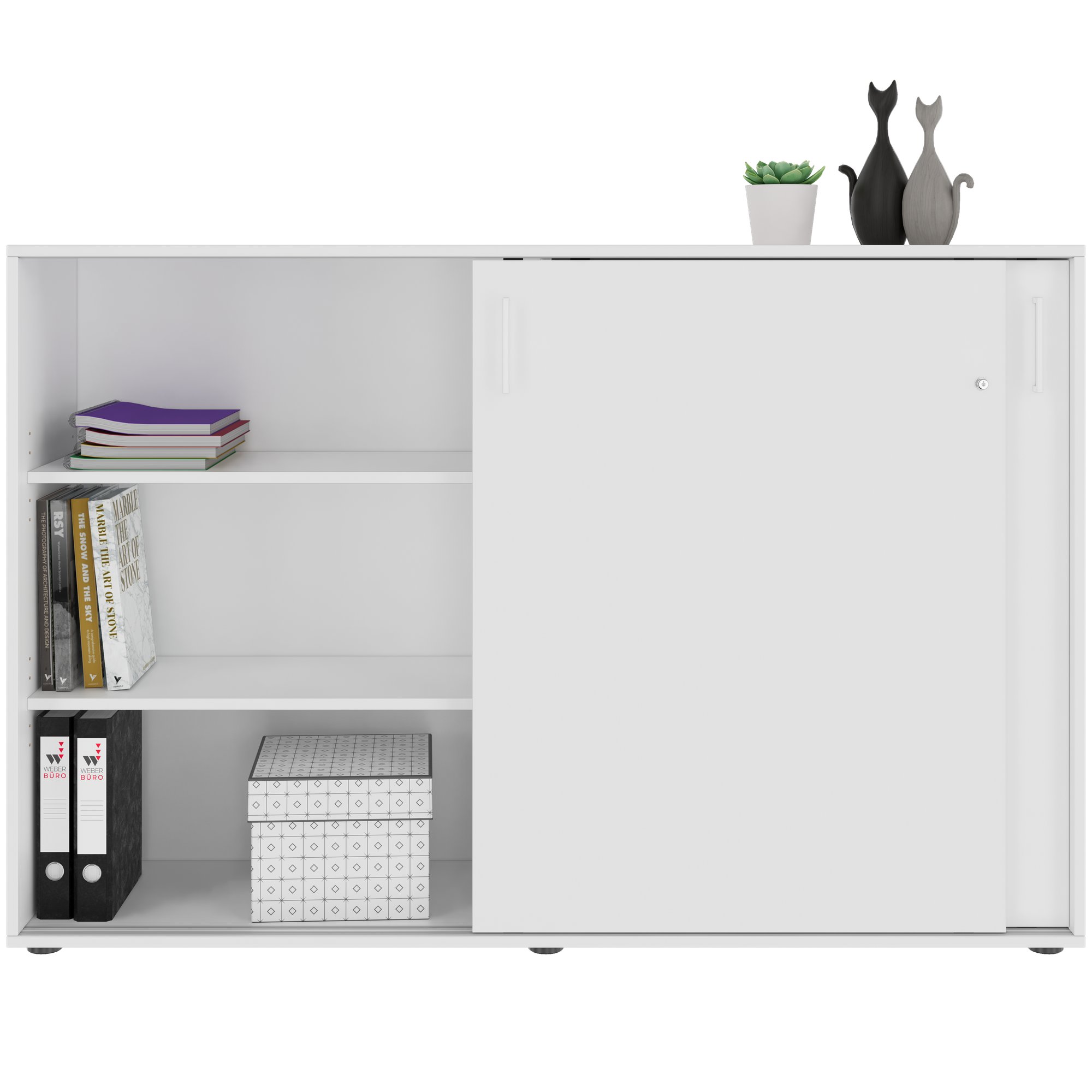 NOVA Armoire de porte coulissante | 3 oh, 1640 x 1085 mm, blanc - 6 Main Image