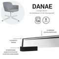DANAE Fauteuil salon | Croix de 4 pieds, réglable de hauteur, substances de référence Lucia / Velito / Synergy - 10 Thumbnail Image