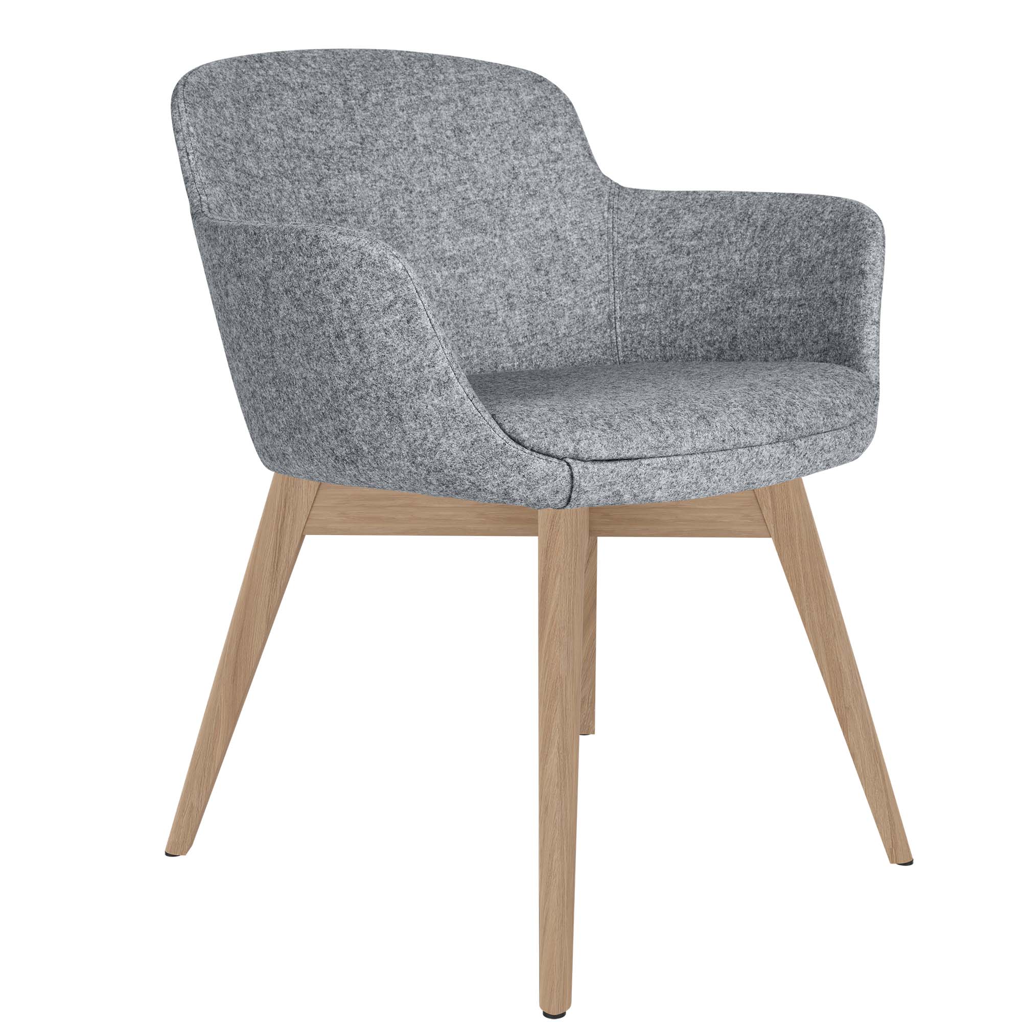 DANAE Lounge-Sessel | Esche-Echtholz-Gestell, Bezugsstoffe LUCIA / VELITO / SYNERGY - 1 Main Image