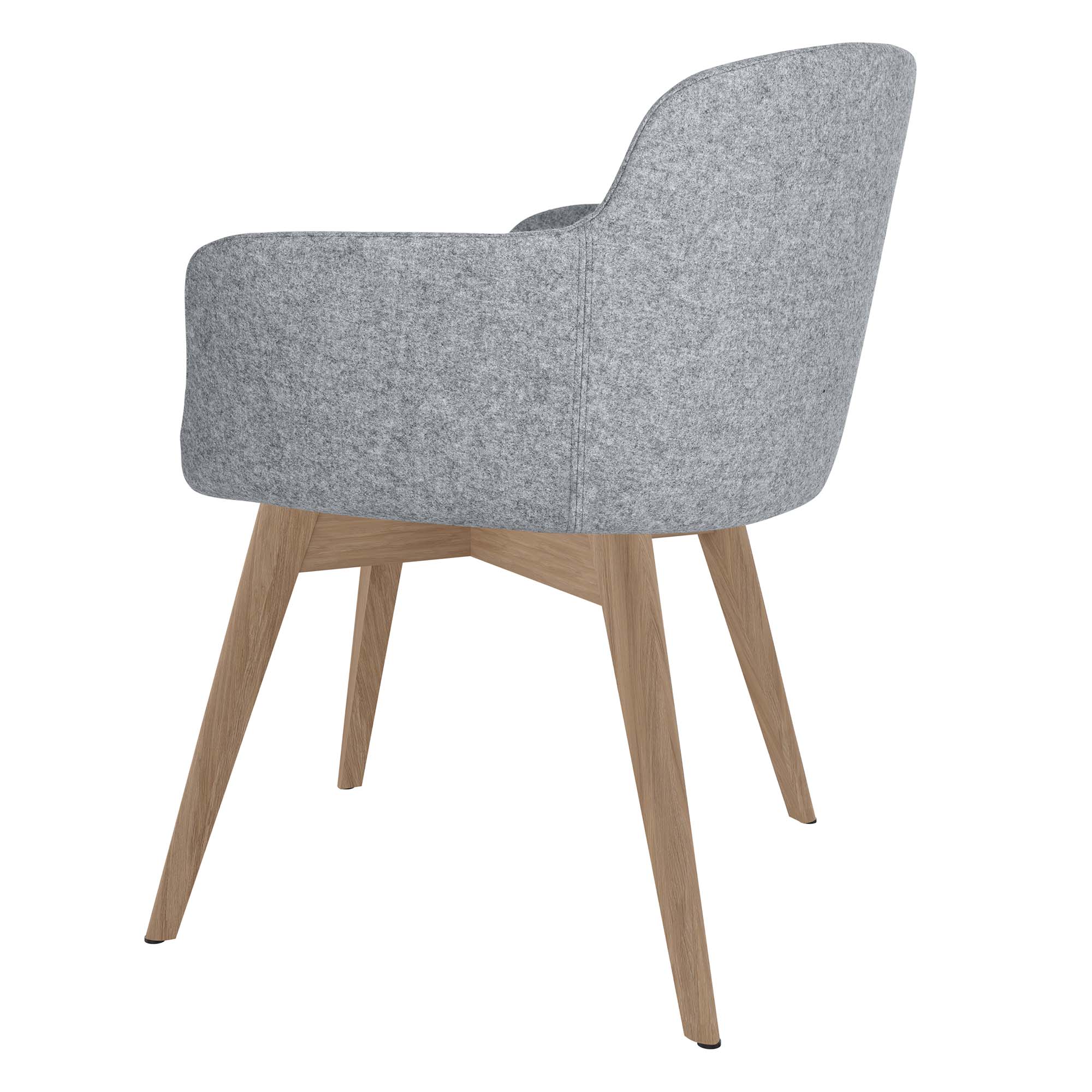 DANAE Fauteuil salon | Cadre Esche-Ech-Wood, Tabrics de référence Lucia / Velito / Synergy - 6 Main Image