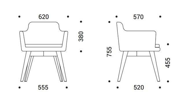 DANAE Lounge-Sessel | Esche-Echtholz-Gestell, Bezugsstoffe LUCIA / VELITO / SYNERGY