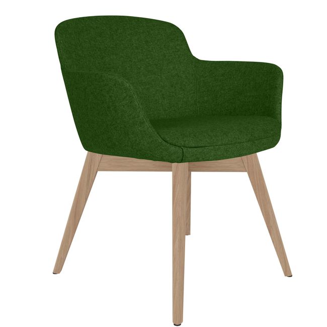 DANAE Lounge-Sessel | Esche-Echtholz-Gestell, Bezugsstoffe LUCIA / VELITO / SYNERGY