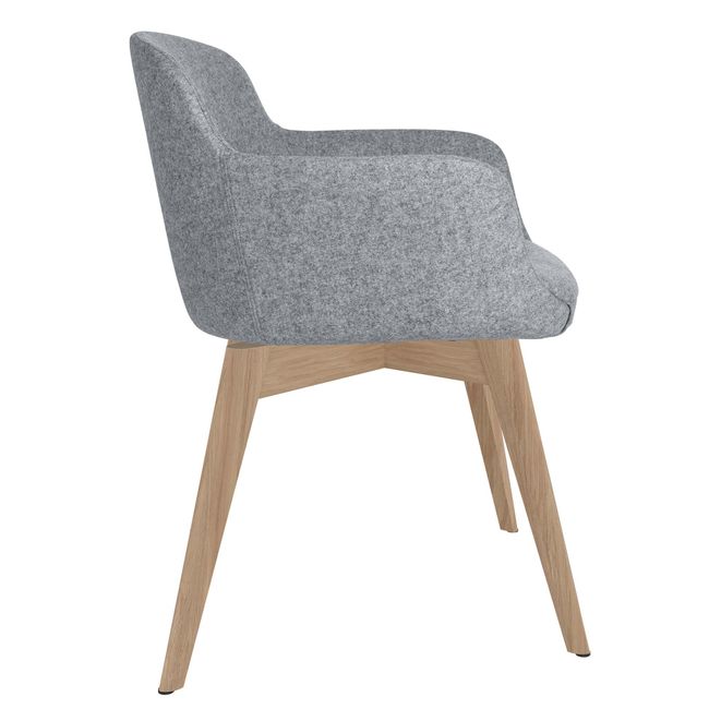 DANAE Lounge-Sessel | Esche-Echtholz-Gestell, Bezugsstoffe LUCIA / VELITO / SYNERGY