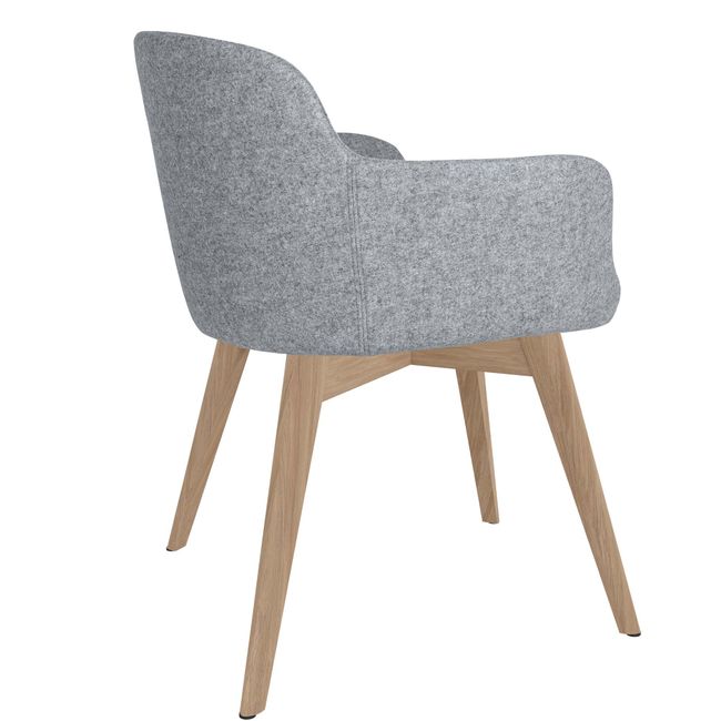 DANAE Lounge-Sessel | Esche-Echtholz-Gestell, Bezugsstoffe LUCIA / VELITO / SYNERGY