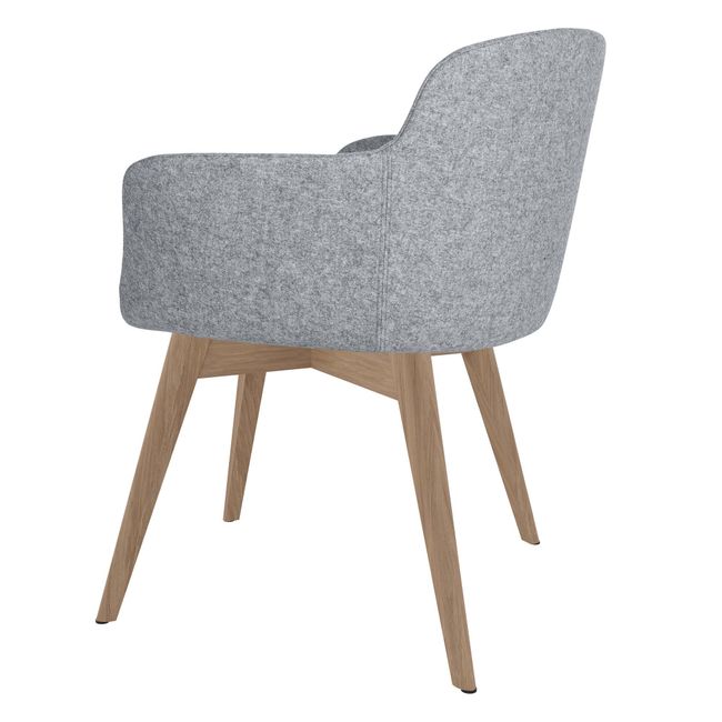 DANAE Lounge-Sessel | Esche-Echtholz-Gestell, Bezugsstoffe LUCIA / VELITO / SYNERGY