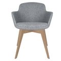 DANAE Fauteuil salon | Cadre Esche-Ech-Wood, Tabrics de référence Lucia / Velito / Synergy - 9 Thumbnail Image