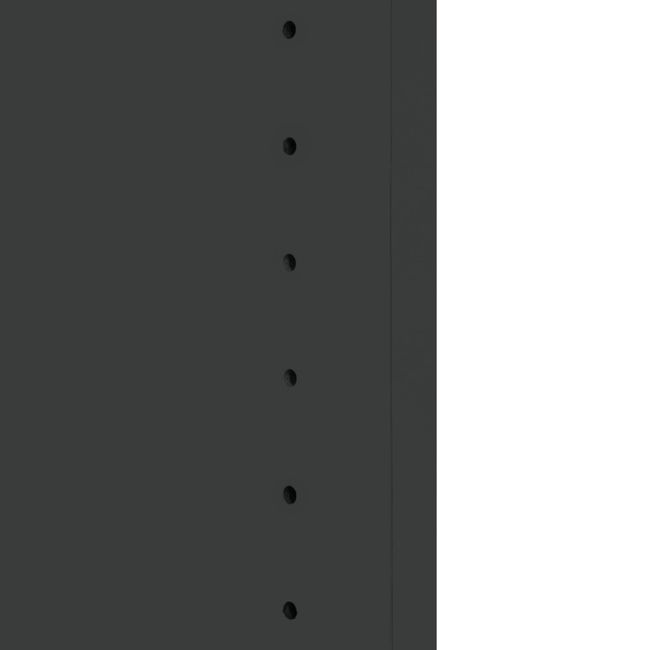 UNI Schrankwand | 5 OH, 2200 x 1897 mm, Anthrazit / Weiß