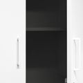UNI Schrankwand | 5 OH, 2200 x 1897 mm, Anthrazit / Weiß