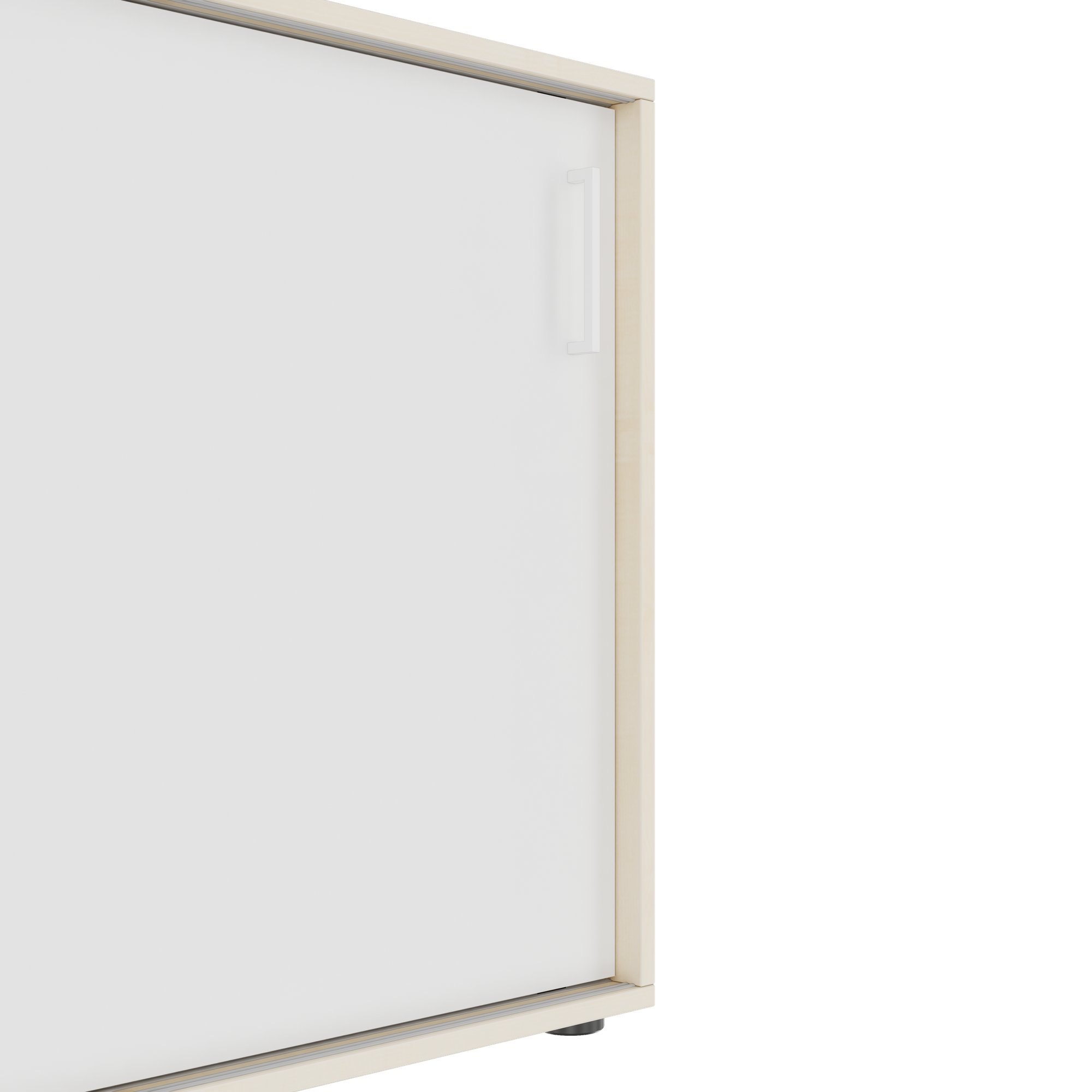 NOVA Cabinet di porta scorrevole | 2 OH, 1640 x 740 mm, acero / bianco - 9 Main Image
