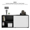 NOVA Cabinet di porta scorrevole | 2 OH, 1640 x 740 mm, acero / bianco - 11 Thumbnail Image