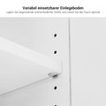 NOVA Cabinet di porta scorrevole | 2 OH, 1640 x 740 mm, acero / bianco - 14 Thumbnail Image