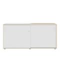 NOVA Cabinet di porta scorrevole | 2 OH, 1640 x 740 mm, acero / bianco - 6 Thumbnail Image