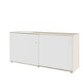 NOVA Cabinet di porta scorrevole | 2 OH, 1640 x 740 mm, acero / bianco - 7 Thumbnail Image