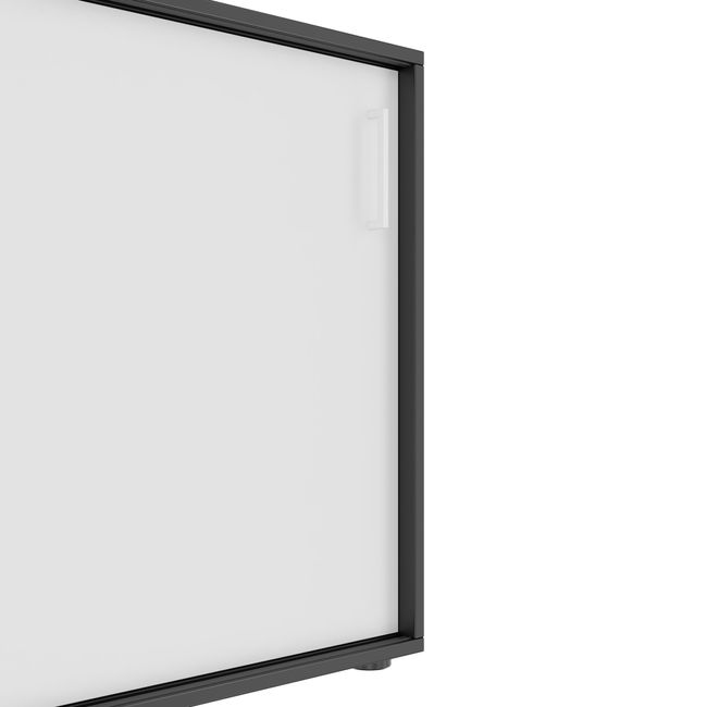 NOVA Schiebetürenschrank | 2 OH, 1640 x 740 mm, Anthrazit / Weiß