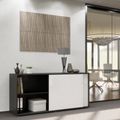 NOVA Cabinet di porta scorrevole | 2 OH, 1640 x 740 mm, antracite / bianco - 1 Thumbnail Image