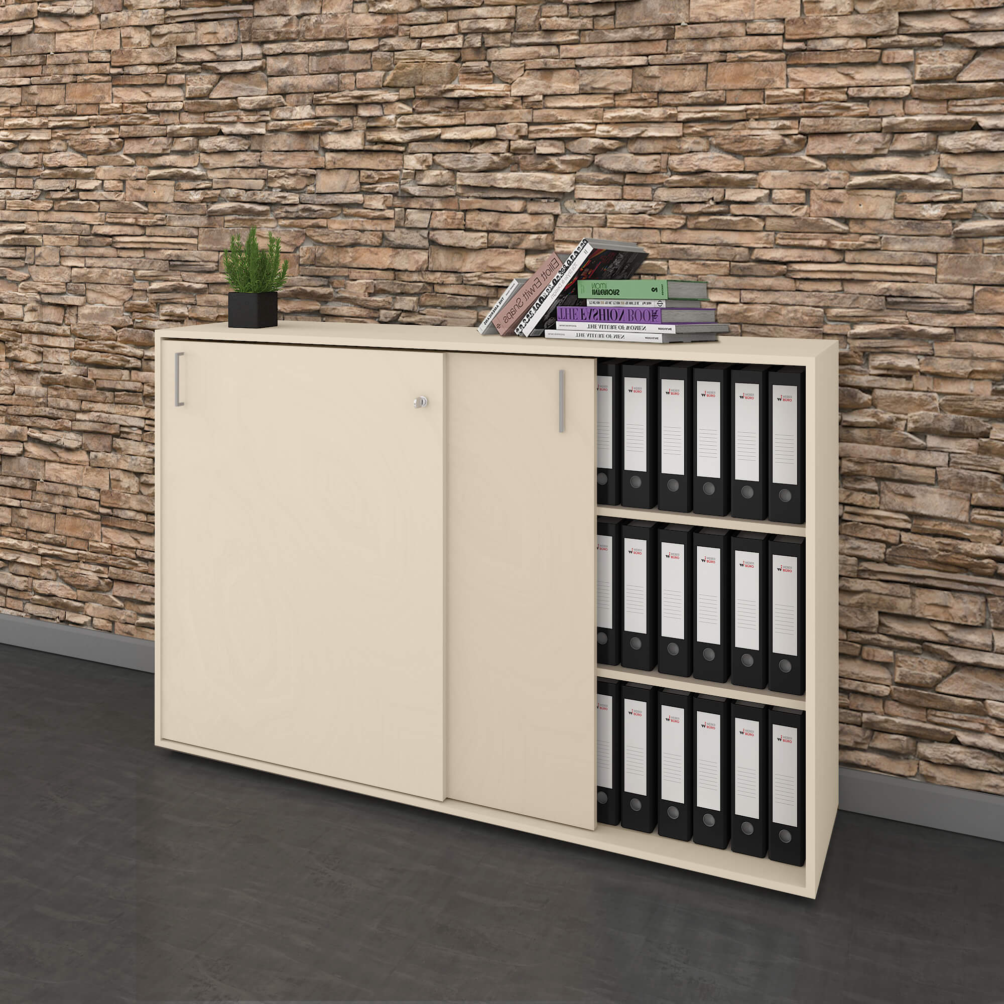 NOVA Armoire de porte coulissante | 3 oh, 1640 x 1085 mm, érable - 12 Main Image
