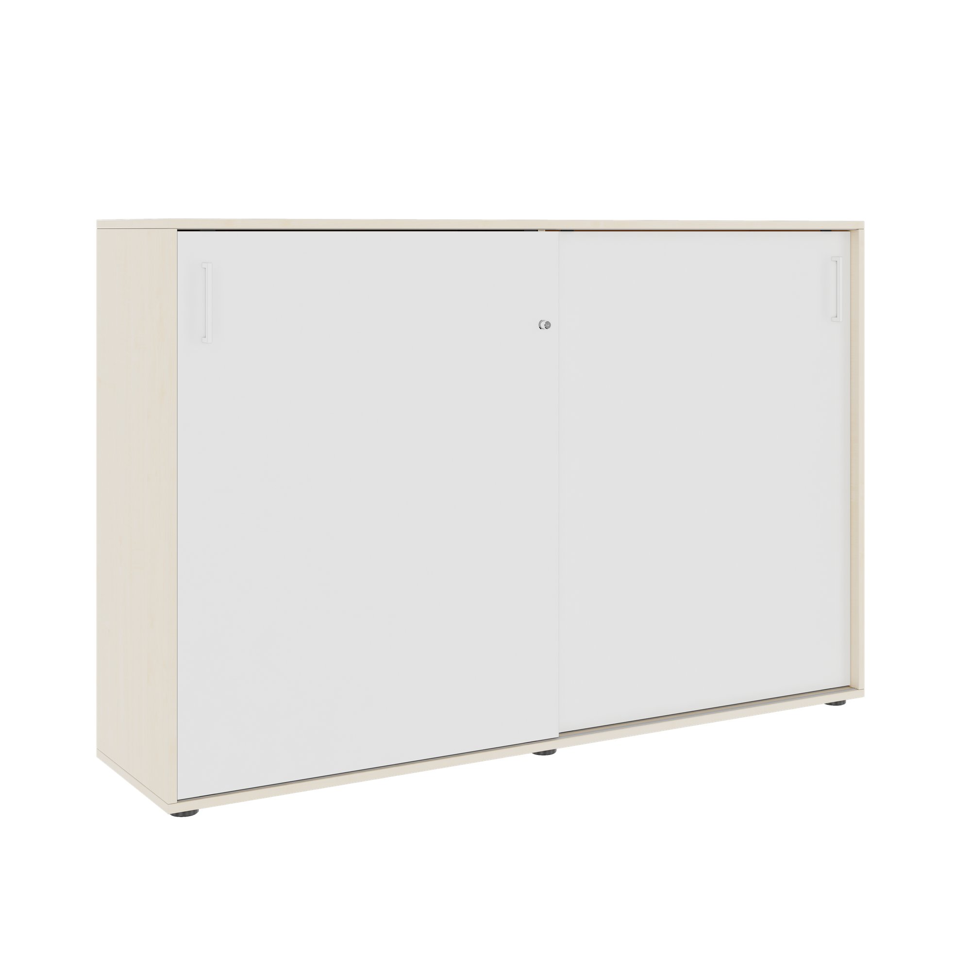 NOVA Armoire de porte coulissante | 3 oh, 1640 x 1085 mm, érable / blanc - 5 Main Image