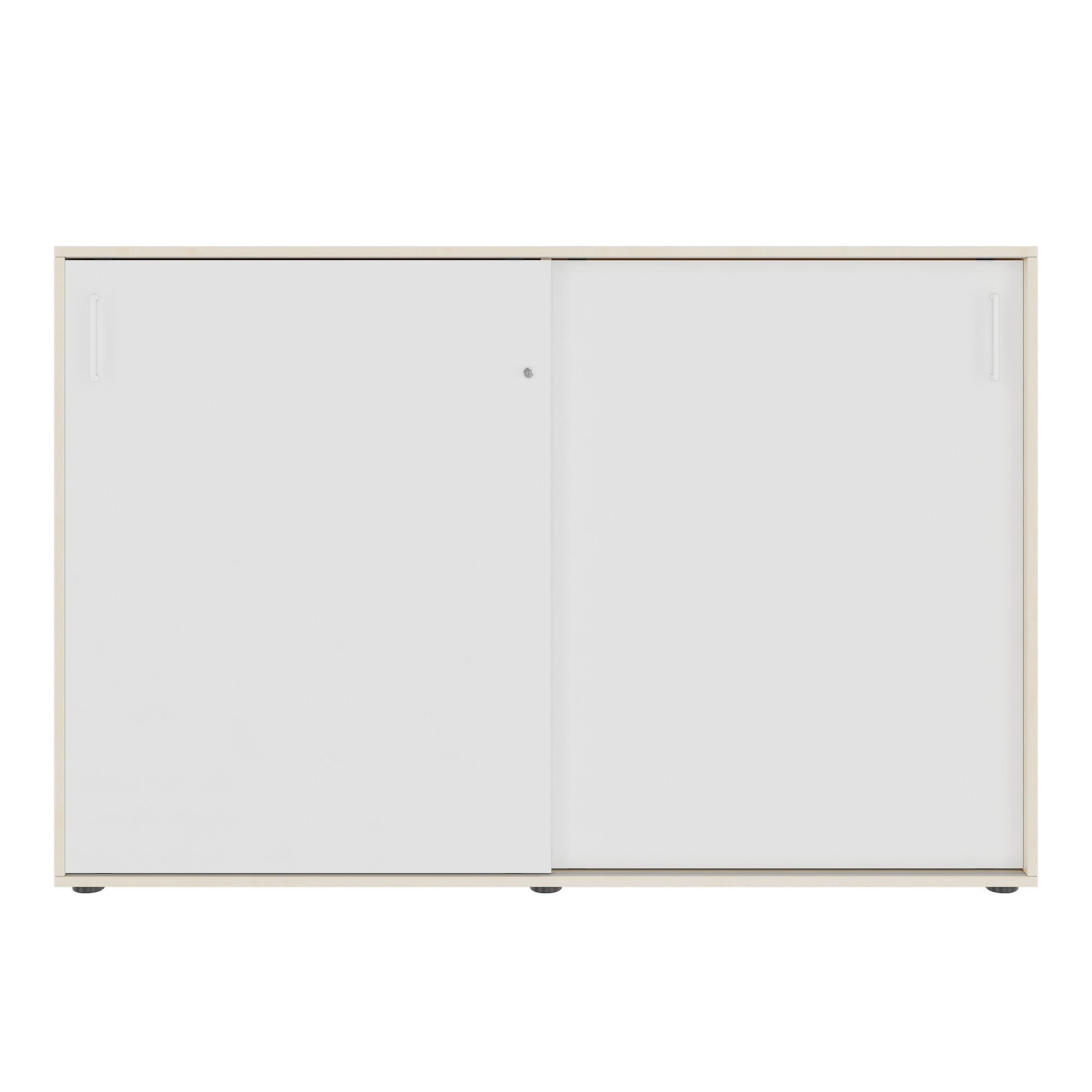 NOVA Armoire de porte coulissante | 3 oh, 1640 x 1085 mm, érable / blanc - 6 Main Image