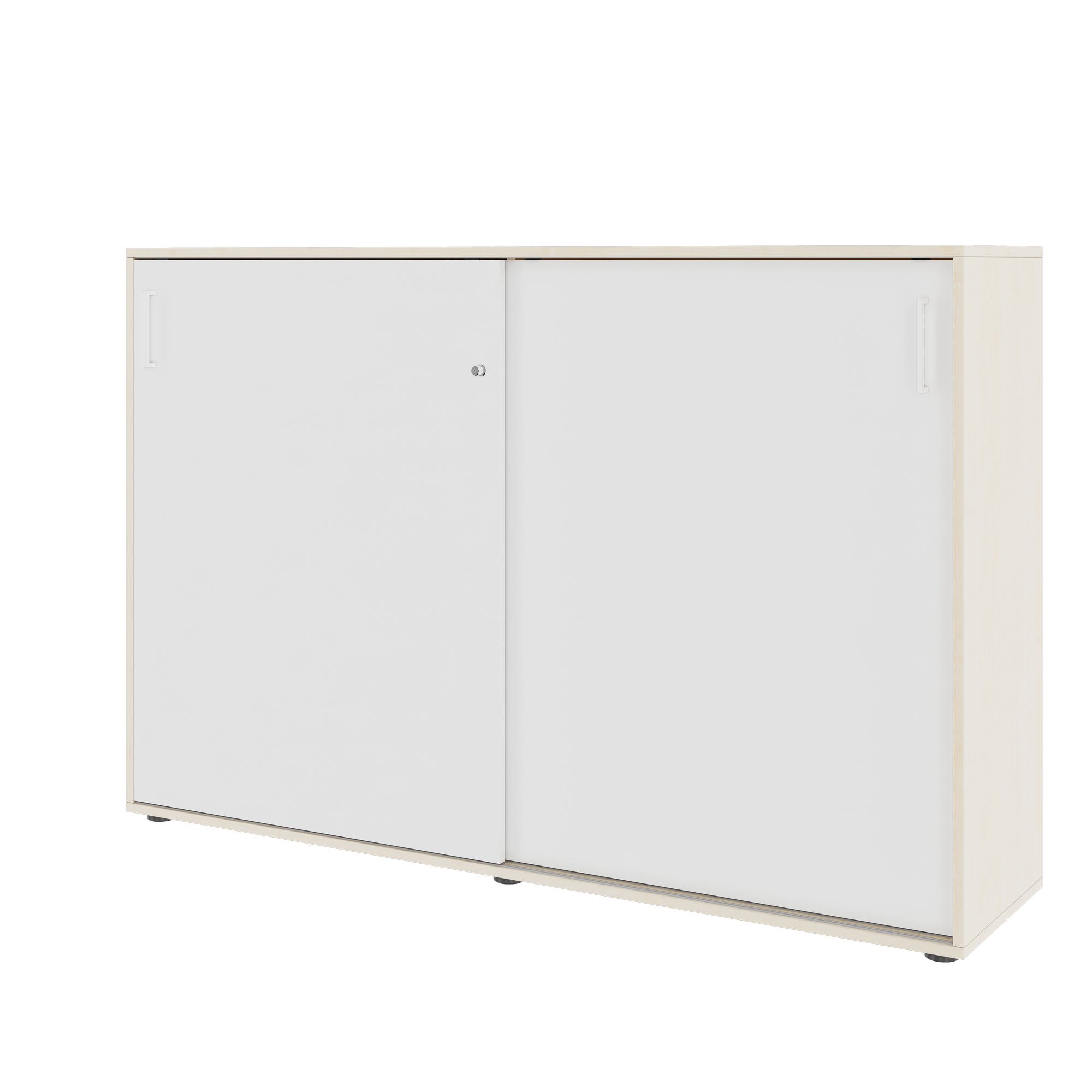 NOVA Armoire de porte coulissante | 3 oh, 1640 x 1085 mm, érable / blanc - 7 Main Image