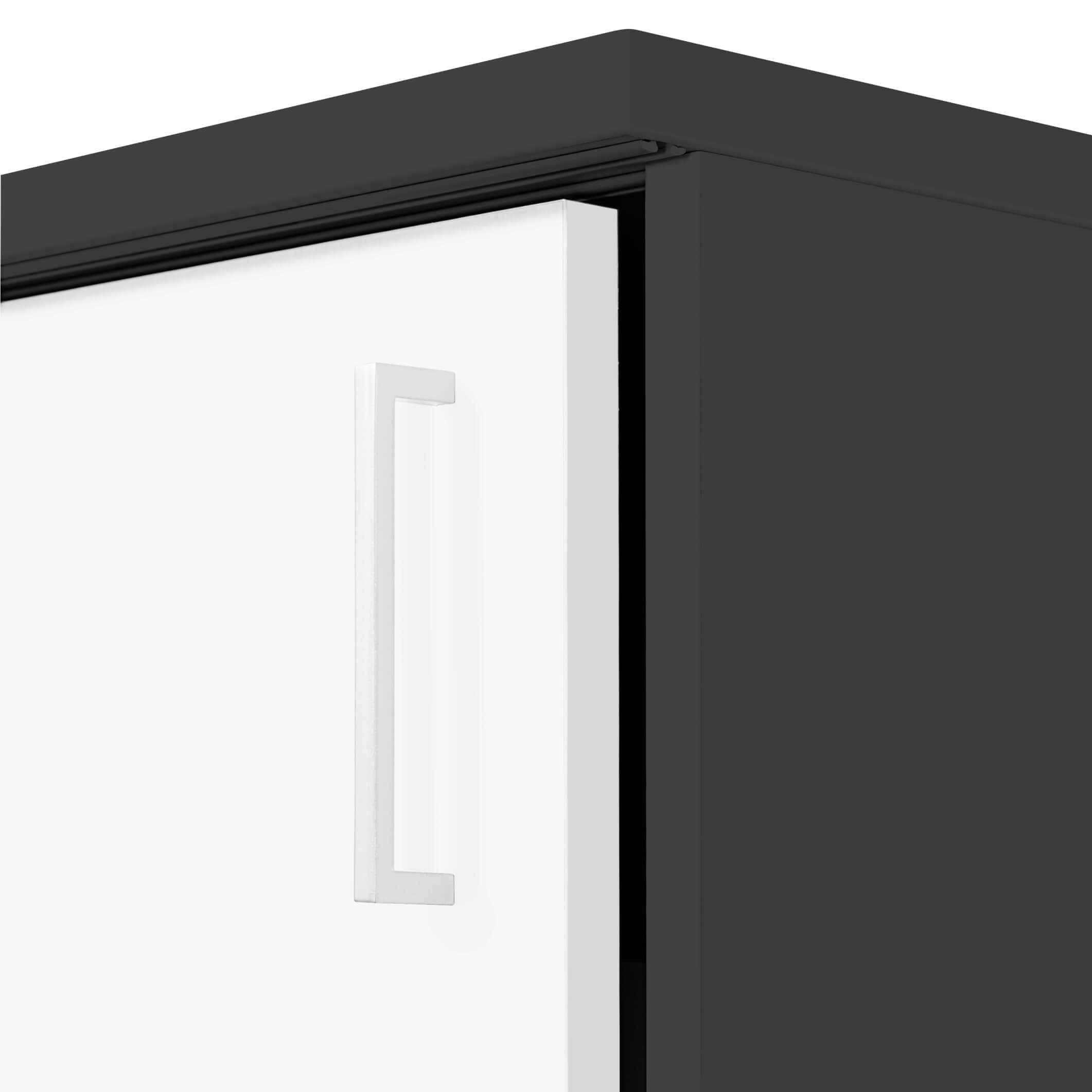 NOVA Armoire de porte coulissante | 3 oh, 1640 x 1085 mm, anthracite / blanc - 9 Main Image