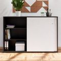 NOVA Armoire de porte coulissante | 3 oh, 1640 x 1085 mm, anthracite / blanc - 2 Thumbnail Image
