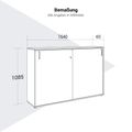 NOVA Armoire de porte coulissante | 3 oh, 1640 x 1085 mm, anthracite / blanc - 17 Thumbnail Image