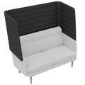 ARCIPELAGO Sofa | 2-Sitzer, hohe Rückenlehne, Bezugsstoffe BERTA / SYNERGY