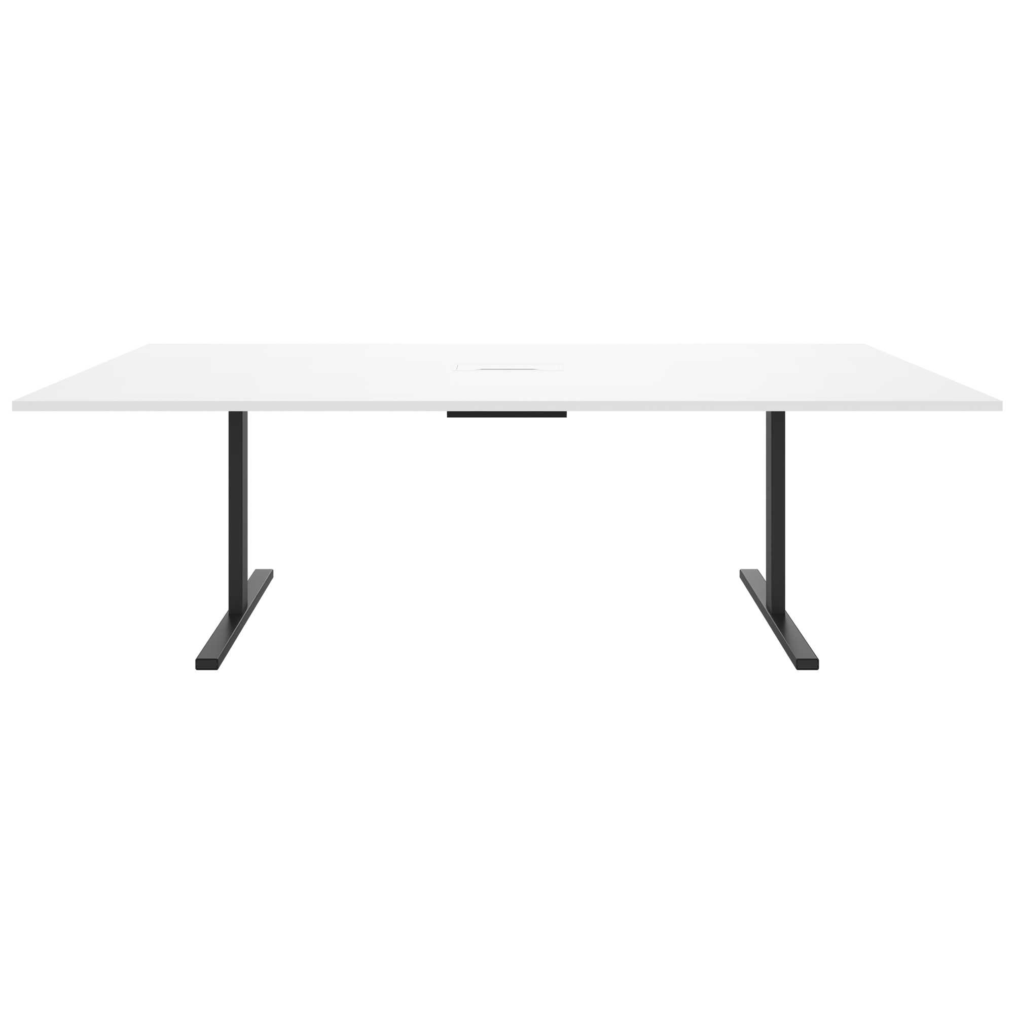 T-EASY Tableau de conférence | 2400 x 1200 mm (10 - 12 personnes), électrifié, blanc - 2 Main Image