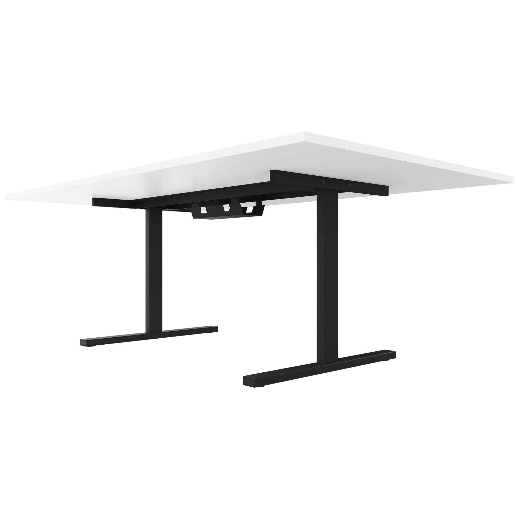 T-EASY Tableau de conférence | 2400 x 1200 mm (10 - 12 personnes), électrifié, blanc - 3 Main Image