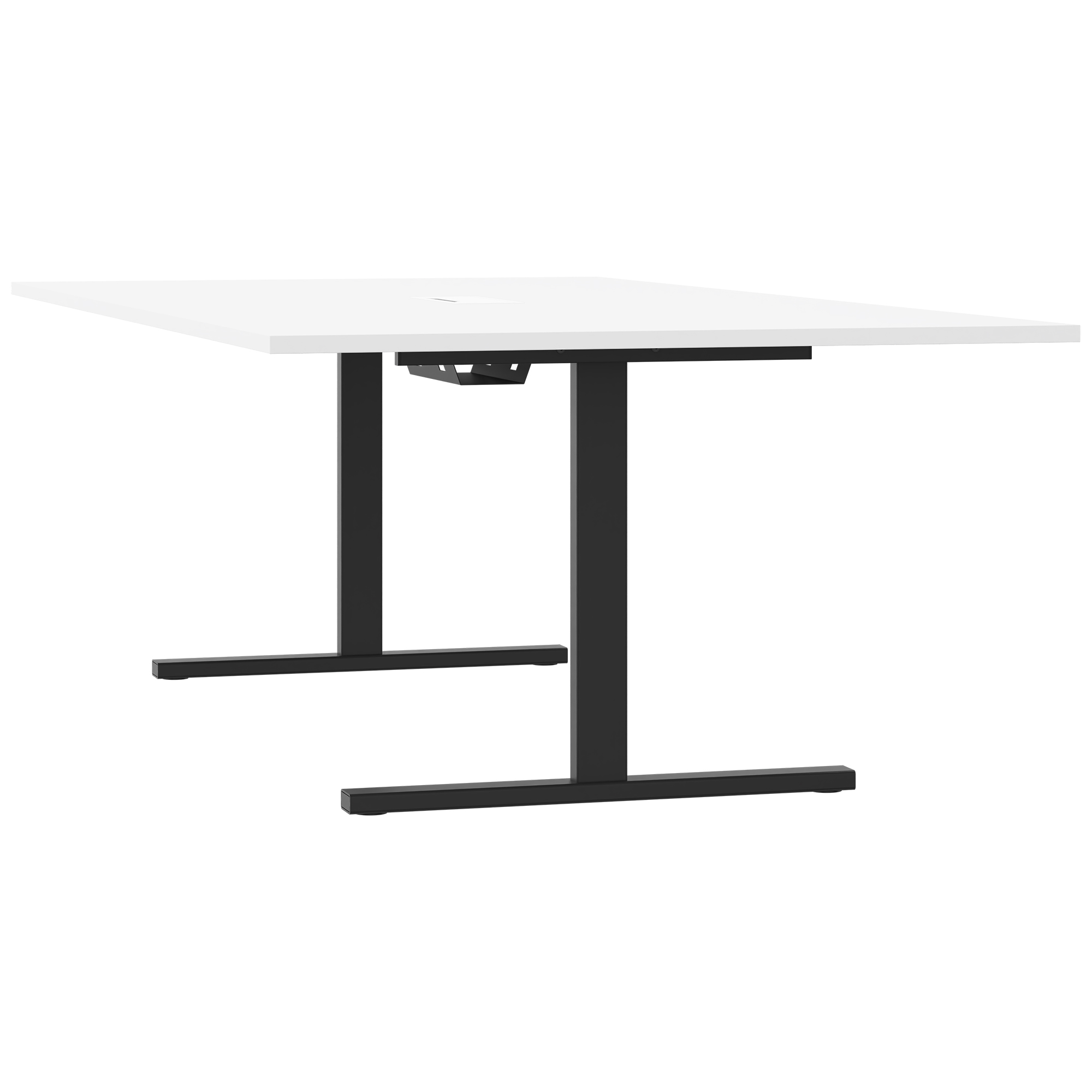 T-EASY Tableau de conférence | 2400 x 1200 mm (10 - 12 personnes), électrifié, blanc - 4 Main Image