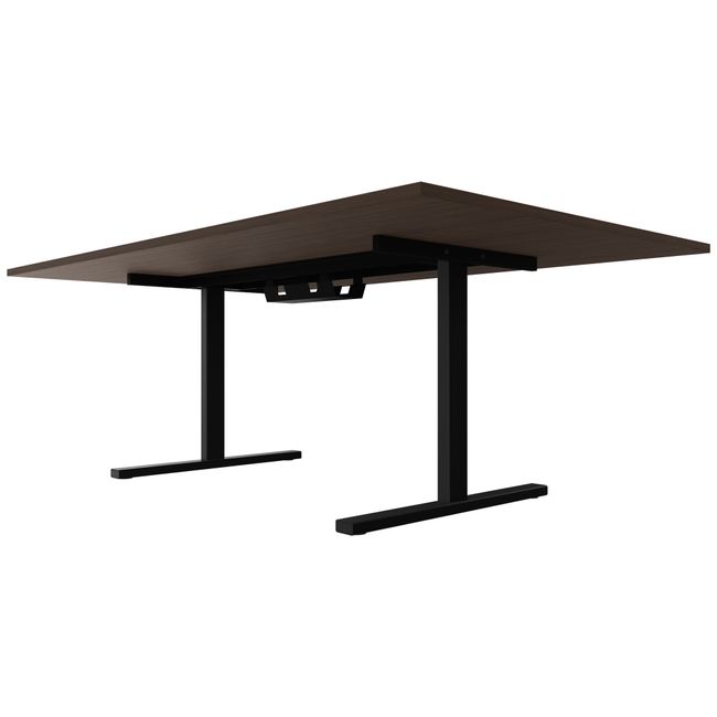 T-EASY Konferenztisch | 2400 x 1200 mm (10 - 12 Personen), elektrifiziert, Nussbaum T-EASY Konferenztisch | 2400 x 1200 mm (10 - 12 Personen), elektrifiziert, Nussbaum