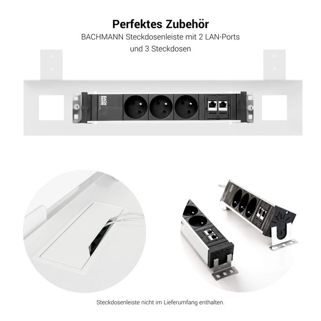 T-EASY Konferenztisch | 2400 x 1200 mm (10 - 12 Personen), elektrifiziert, Nussbaum T-EASY Konferenztisch | 2400 x 1200 mm (10 - 12 Personen), elektrifiziert, Nussbaum