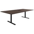T-EASY Konferenztisch | 2400 x 1200 mm (10 - 12 Personen), elektrifiziert, Nussbaum T-EASY Konferenztisch | 2400 x 1200 mm (10 - 12 Personen), elektrifiziert, Nussbaum