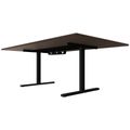 T-EASY Konferenztisch | 2400 x 1200 mm (10 - 12 Personen), elektrifiziert, Nussbaum T-EASY Konferenztisch | 2400 x 1200 mm (10 - 12 Personen), elektrifiziert, Nussbaum
