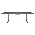 T-EASY Konferenztisch | 2400 x 1200 mm (10 - 12 Personen), elektrifiziert, Nussbaum T-EASY Konferenztisch | 2400 x 1200 mm (10 - 12 Personen), elektrifiziert, Nussbaum