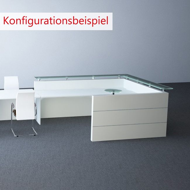 eMel - BILBAO Empfangstheke | 1600 x 890 mm  eMel - BILBAO Empfangstheke | 1600 x 890 mm