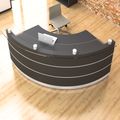 eMel - VALENCIA reception desk | Round, 2387 x 1168 mm - 15 Thumbnail Image