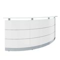 eMel - VALENCIA reception desk | Round, 2387 x 1168 mm - 1 Thumbnail Image